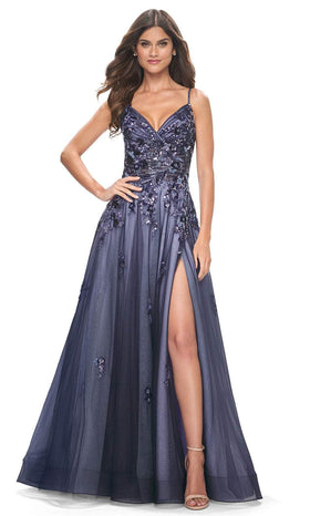 La Femme 32185 Sequin Embellished A-Line Prom Gown