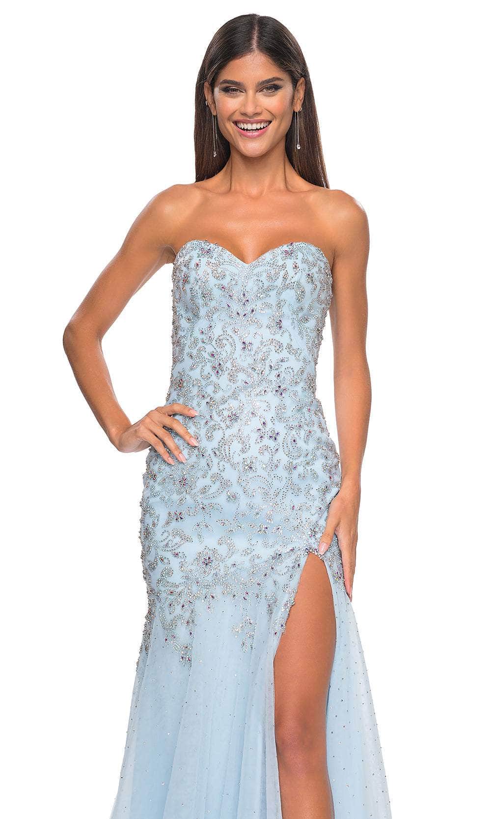 La Femme 32197 Sweetheart Applique Prom Dress