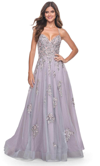La Femme 32200 Sequin Embellished Sleeveless Prom Gown