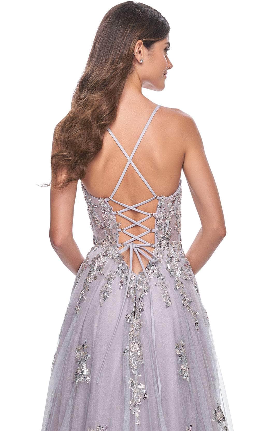 La Femme 32200 Sequin Embellished Sleeveless Prom Gown