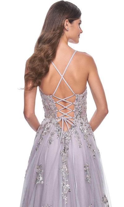 La Femme 32200 Sequin Embellished Sleeveless Prom Gown