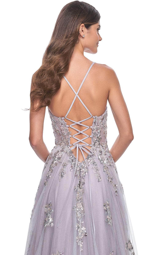 La Femme 32200 Sequin Embellished Sleeveless Prom Gown