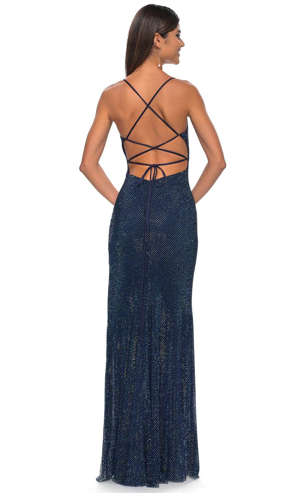 La Femme 32203 Netted Sheath Prom Dress