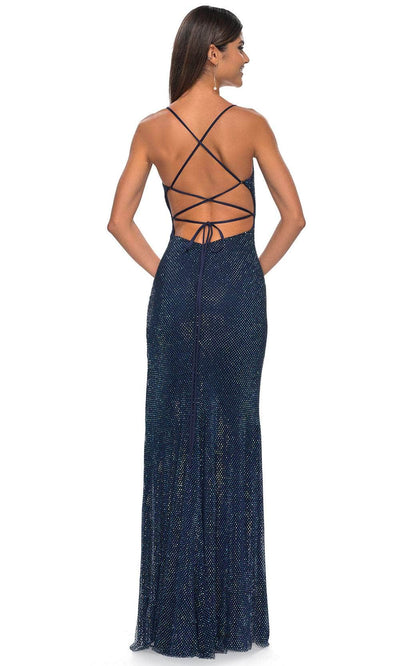 La Femme 32203 Netted Sheath Prom Dress