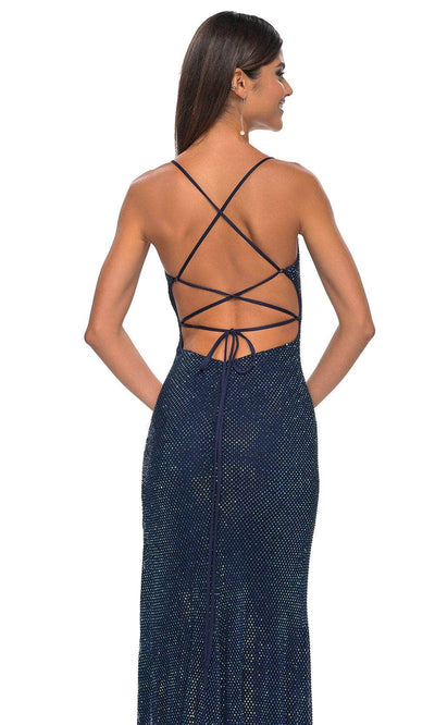La Femme 32203 Netted Sheath Prom Dress