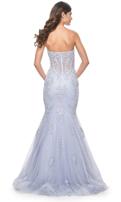 La Femme 32214 Sweetheart Illusion Waist Prom Gown