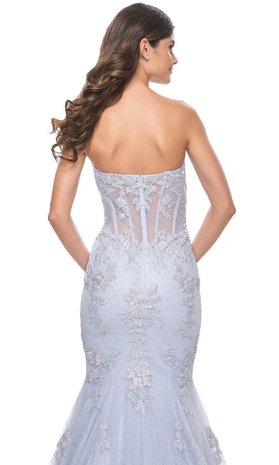 La Femme 32214 Sweetheart Illusion Waist Prom Gown