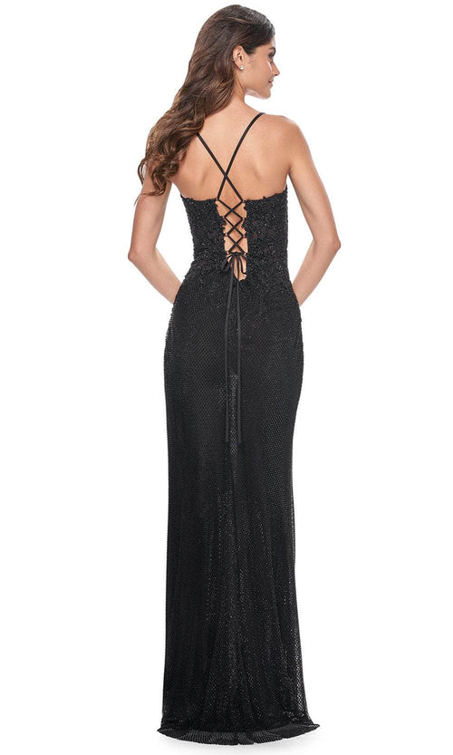 La Femme 32218 Sweetheart Appliqued Prom Gown