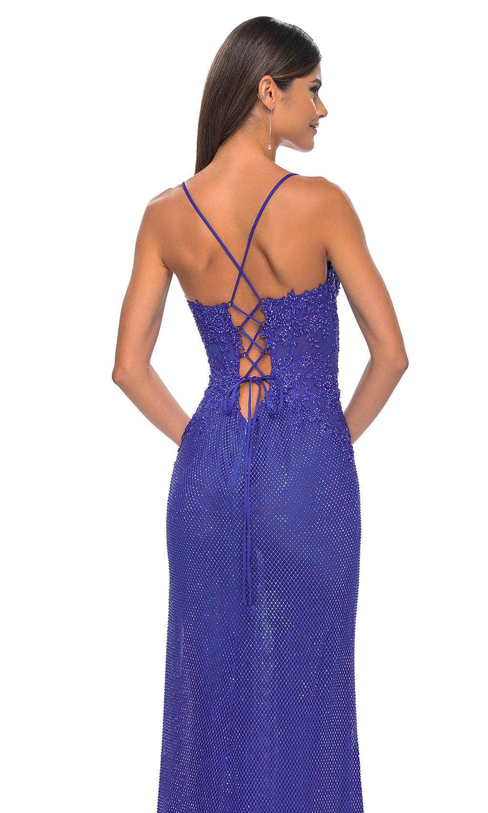 La Femme 32218 Sweetheart Appliqued Prom Gown