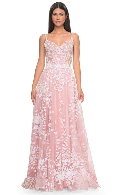 La Femme 32223 Sequin Lace Prom Dress