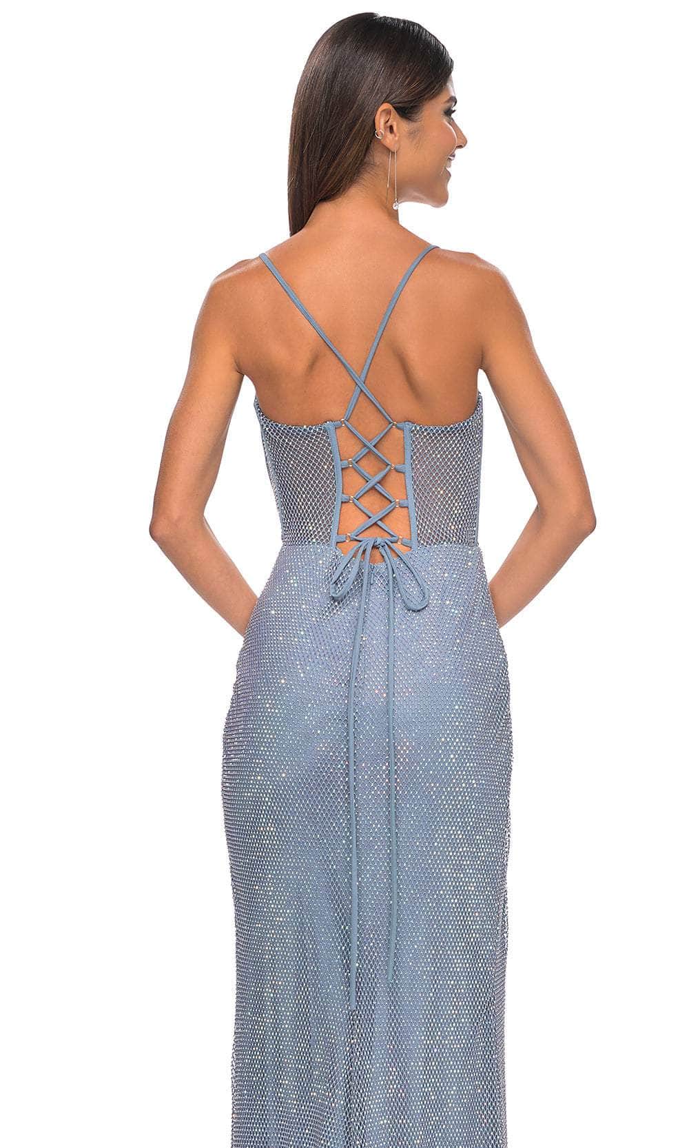 La Femme 32227 Bustier Net Prom Dress by La Femme