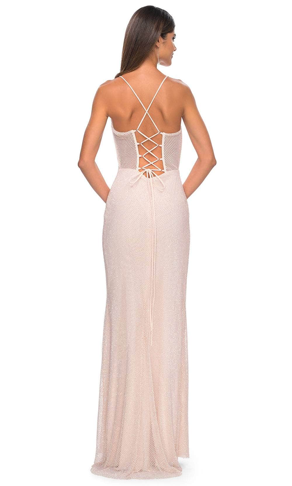 La Femme 32227 Bustier Net Prom Dress by La Femme