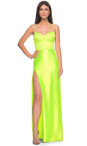 La Femme 32262 Spaghetti Strap Jersey Prom Dress