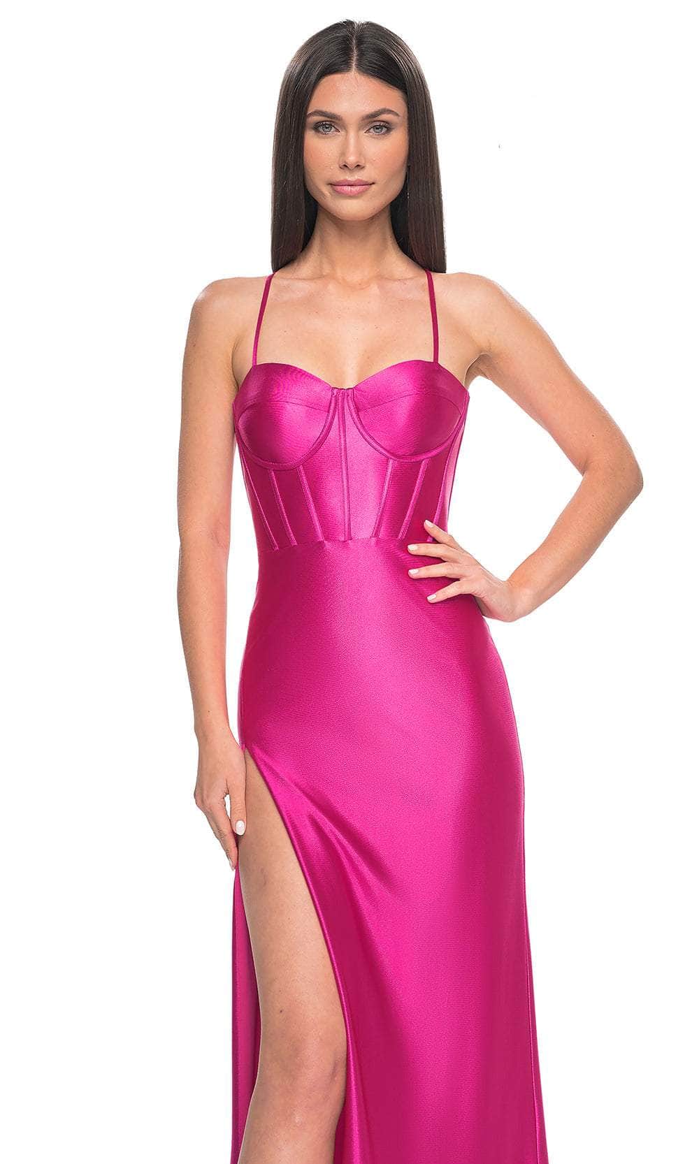 La Femme 32262 Spaghetti Strap Jersey Prom Dress