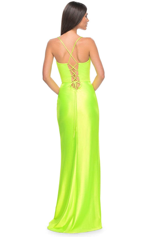 La Femme 32262 Spaghetti Strap Jersey Prom Dress