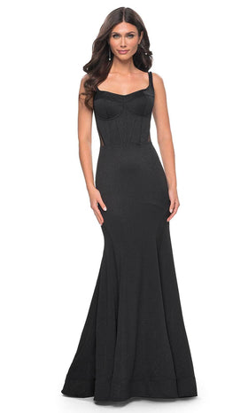 La Femme 32268 Bustier Bodice Scoop Prom Gown