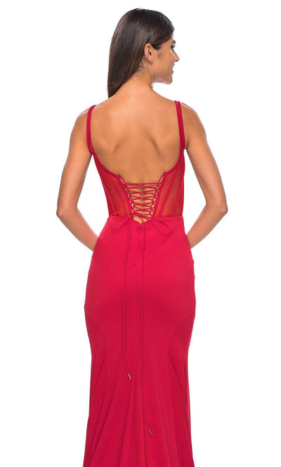 La Femme 32268 Bustier Bodice Scoop Prom Gown