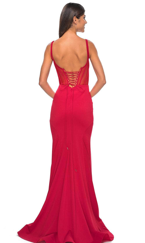 La Femme 32268 Bustier Bodice Scoop Prom Gown