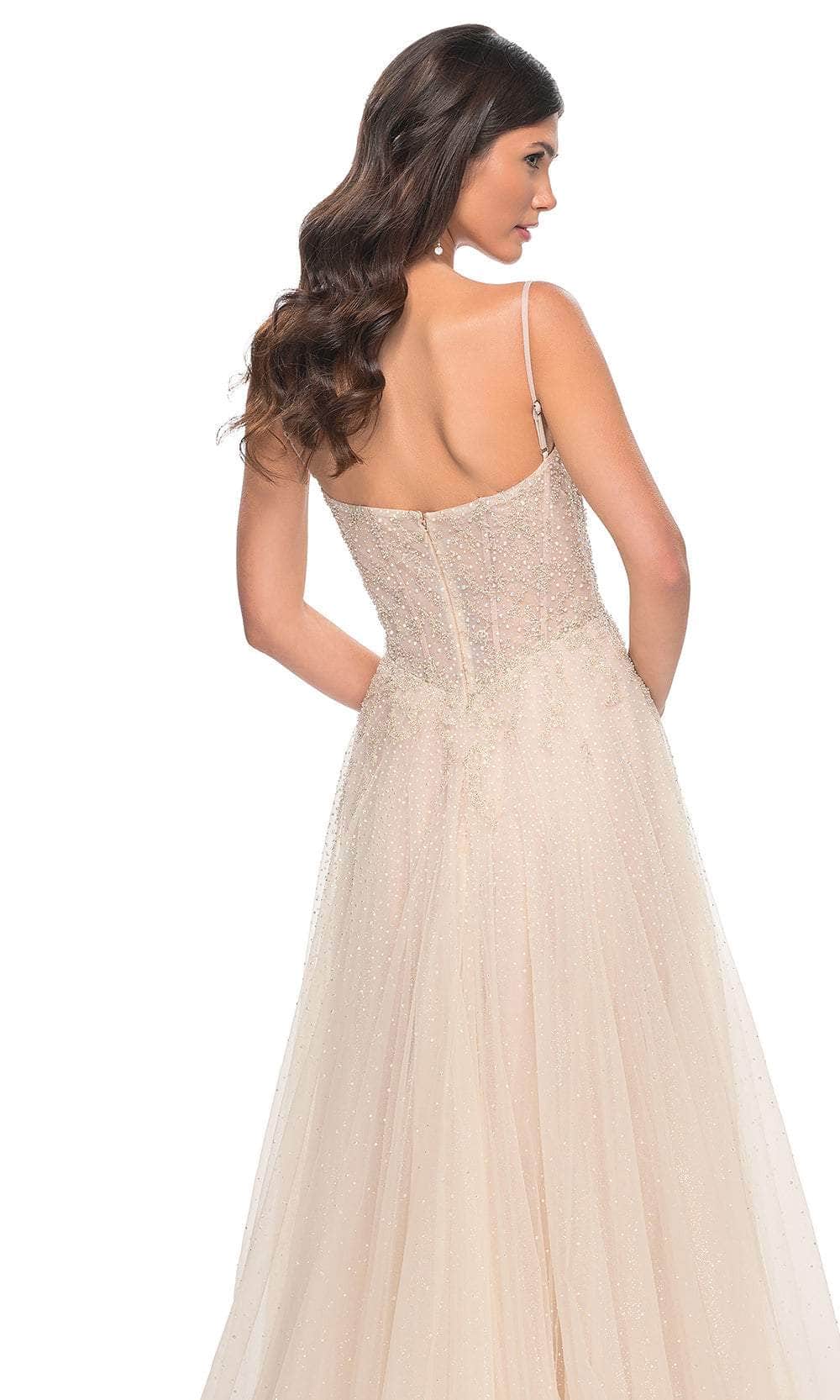 La Femme 32271 Rhinestone Embellished A-Line Prom Gown