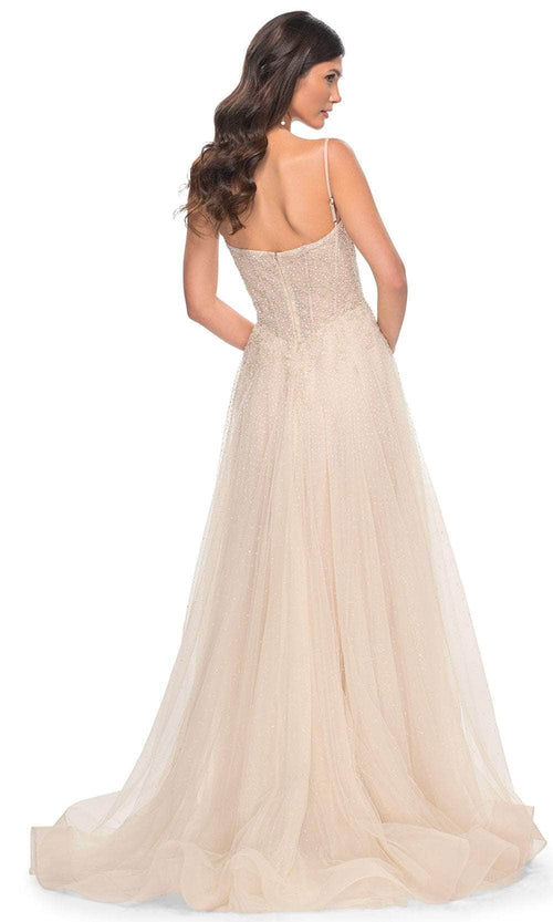 La Femme 32271 Rhinestone Embellished A-Line Prom Gown