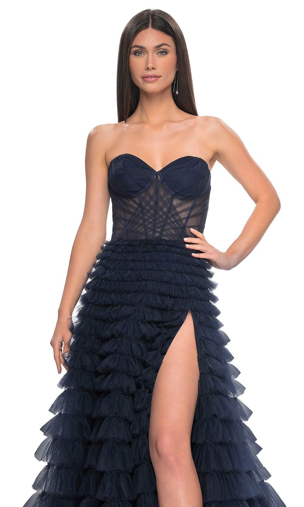 La Femme 32283 Tiered A-Line Prom Dress