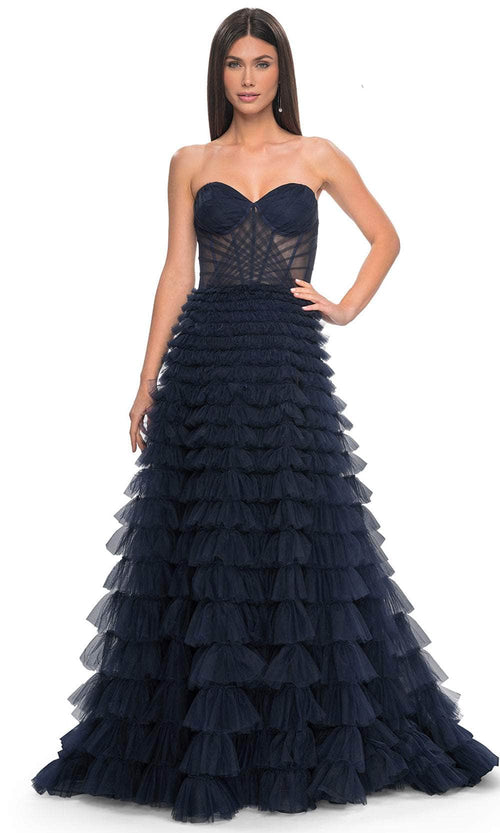 La Femme 32283 Tiered A-Line Prom Dress