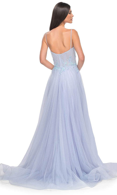 La Femme 32293 Embroidered Scoop Neck Prom Gown