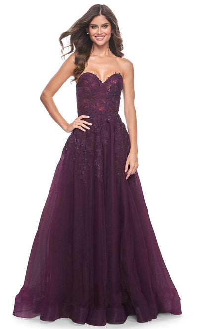 La Femme 32304 Sweetheart Tulle A-Line Prom Gown