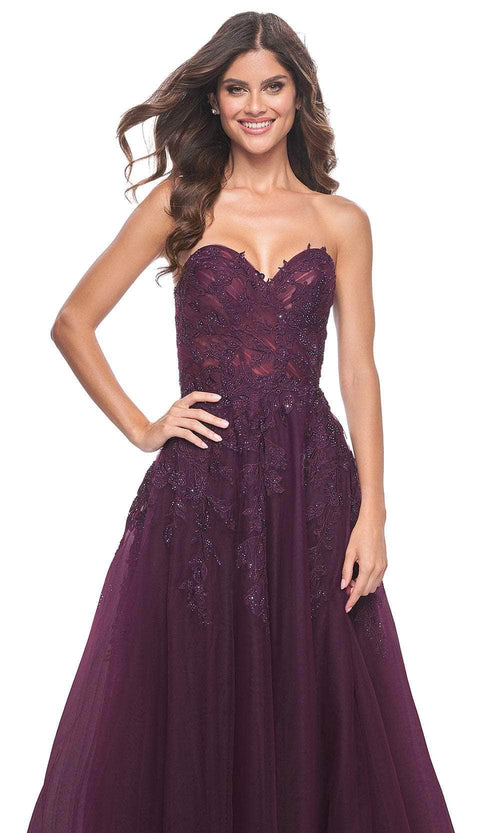 La Femme 32304 Sweetheart Tulle A-Line Prom Gown