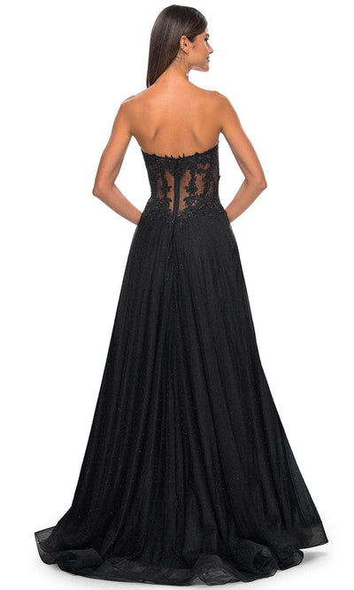 La Femme 32313 Rhinestone Tulle Prom Dress
