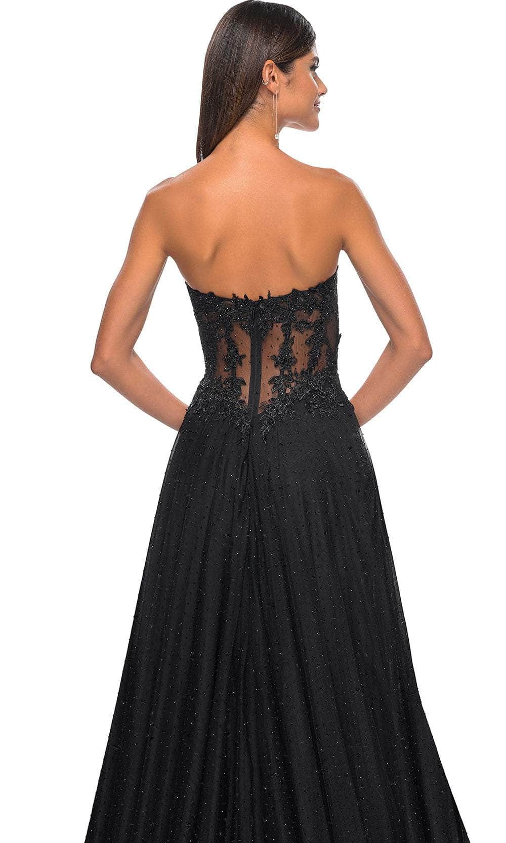 La Femme 32313 Rhinestone Tulle Prom Dress