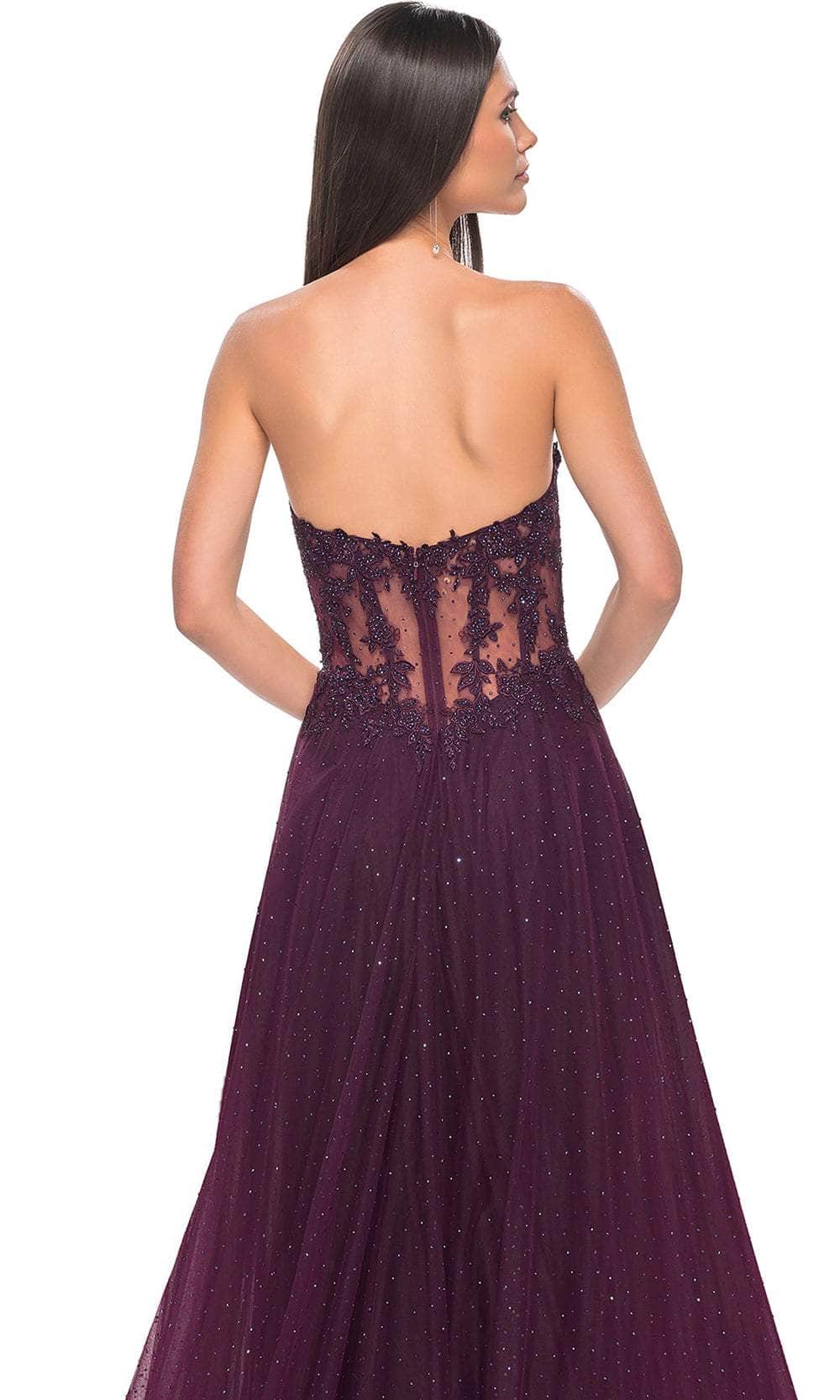La Femme 32313 Rhinestone Tulle Prom Dress