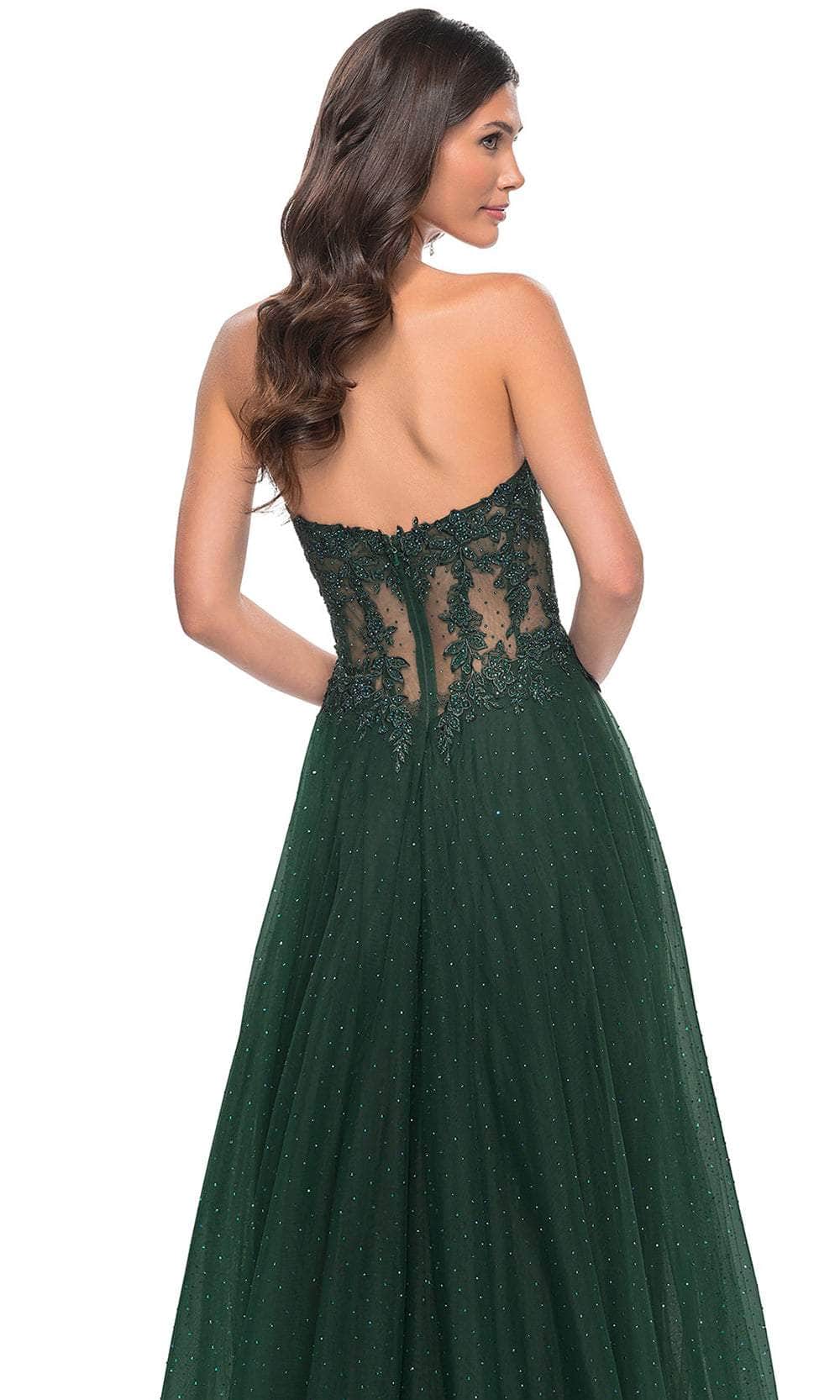 La Femme 32313 Rhinestone Tulle Prom Dress