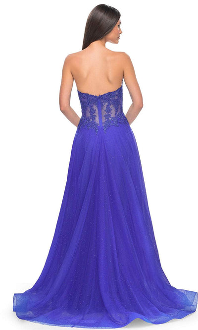 La Femme 32313 Rhinestone Tulle Prom Dress