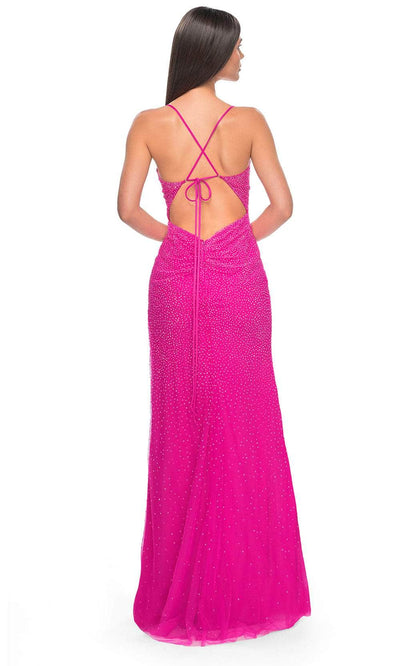 La Femme 32328 Sleeveless Corset Bodice Prom Dress