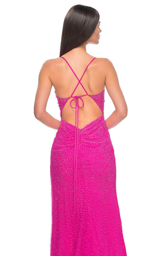 La Femme 32328 Sleeveless Corset Bodice Prom Dress