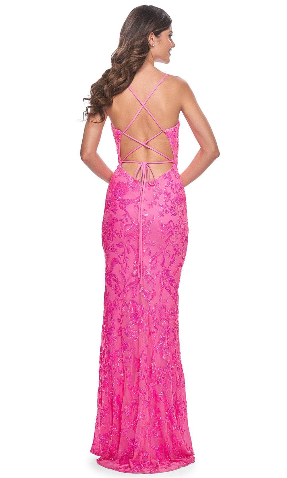 La Femme 32332 Sequin Embellished V-Neck Prom Dress