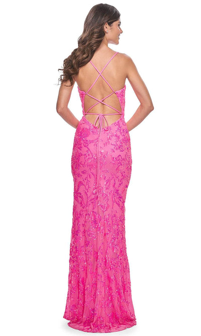 La Femme 32332 Sequin Embellished V-Neck Prom Dress