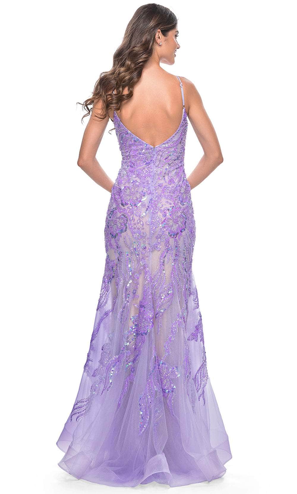 La Femme 32333 Sleeveless Beaded Mermaid Prom Dress