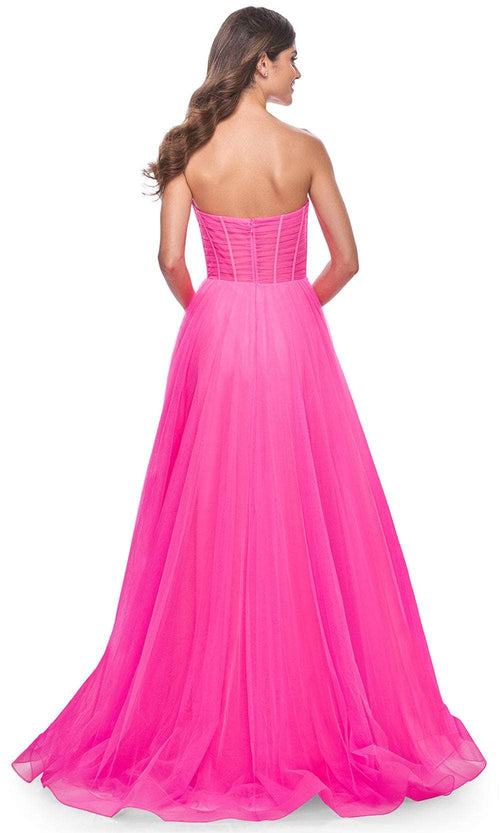 La Femme 32341 Sweetheart Neck Exposed Boned Prom Gown