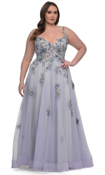 La Femme 32412 - Lace A-line Gown Special Occasion Dress