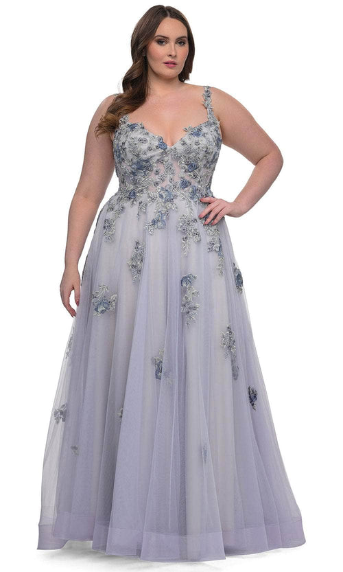 La Femme 32412 - Lace A-line Gown Special Occasion Dress