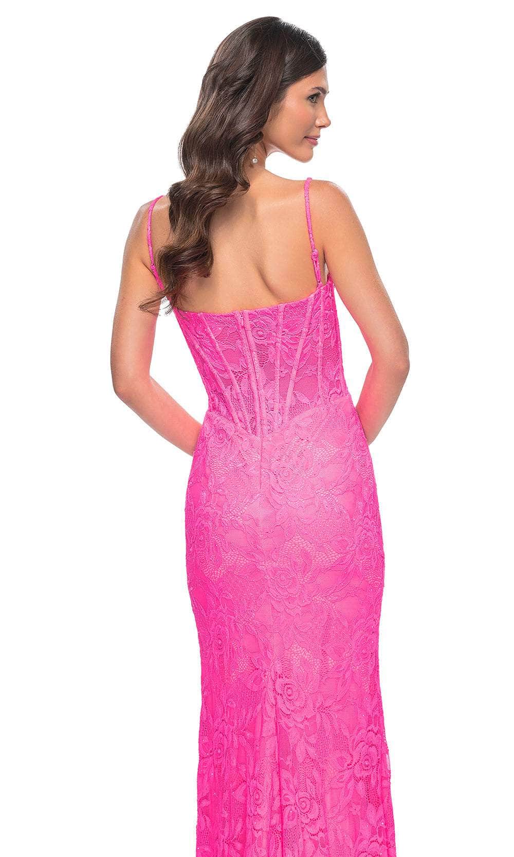 La Femme 32423 Lace Spaghetti Strap Prom Dress