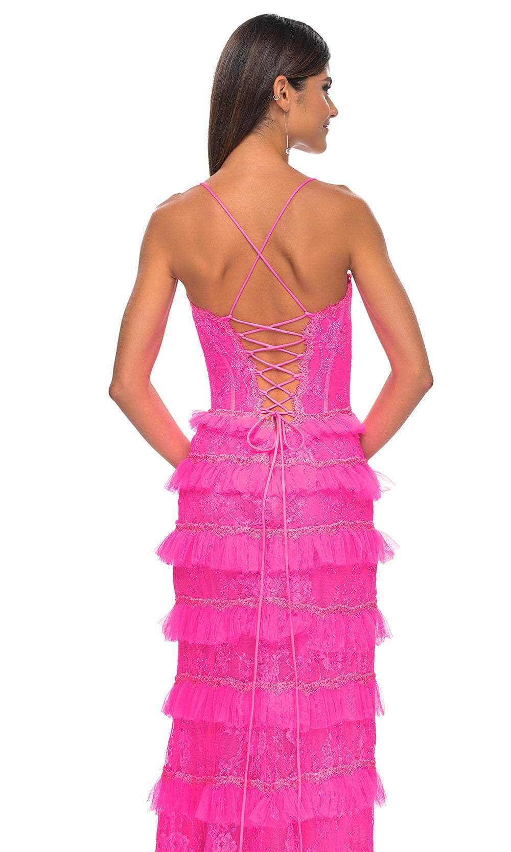 La Femme 32442 Embellished Sleeveless Tiered Skirt Prom Gown