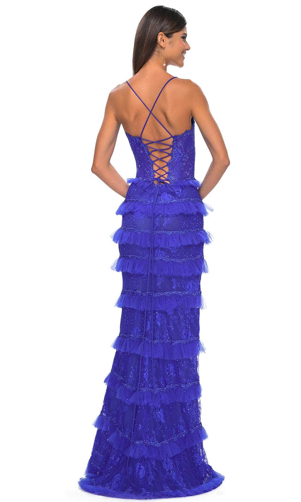 La Femme 32442 Embellished Sleeveless Tiered Skirt Prom Gown