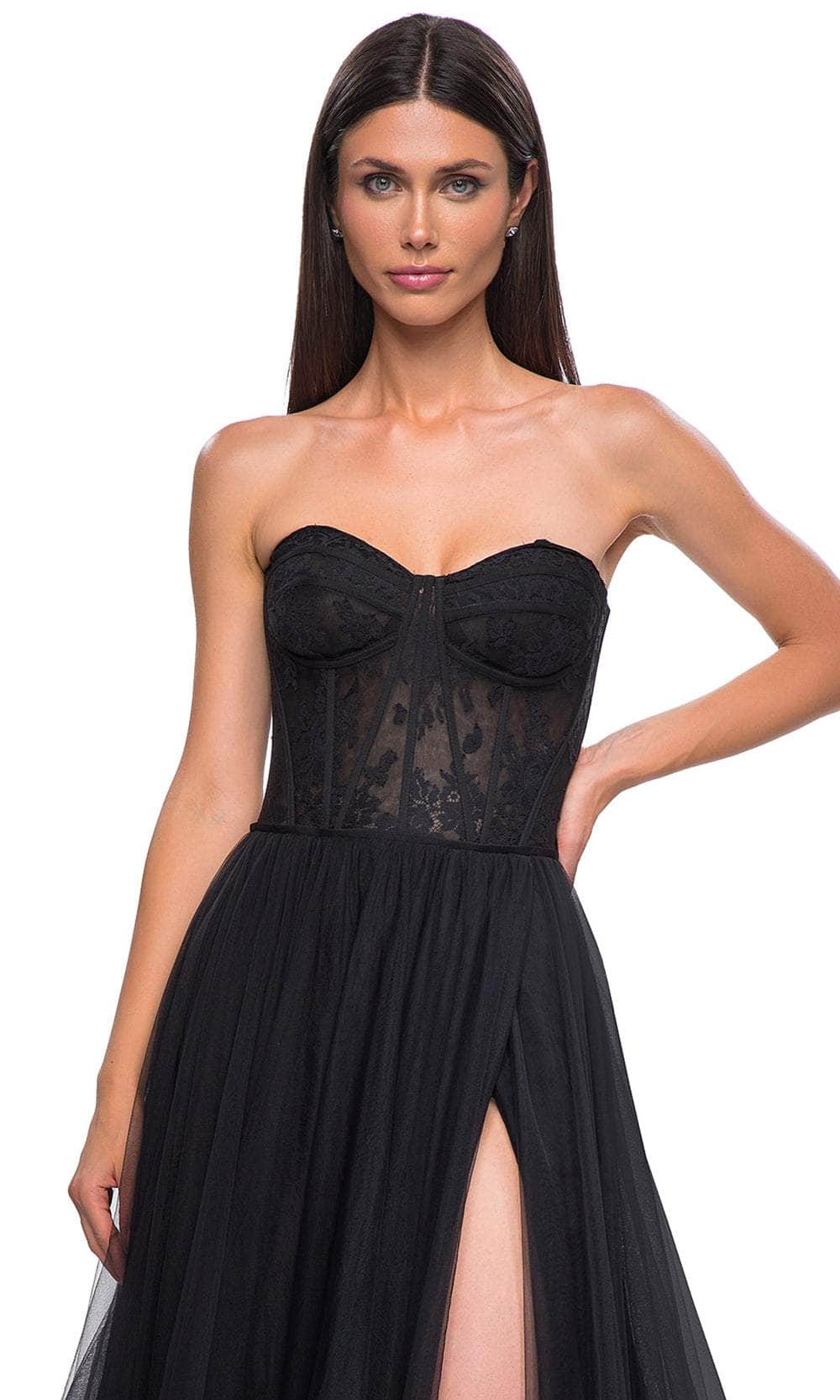 La Femme 32579 Sweetheart Neckline Strapless Prom Gown