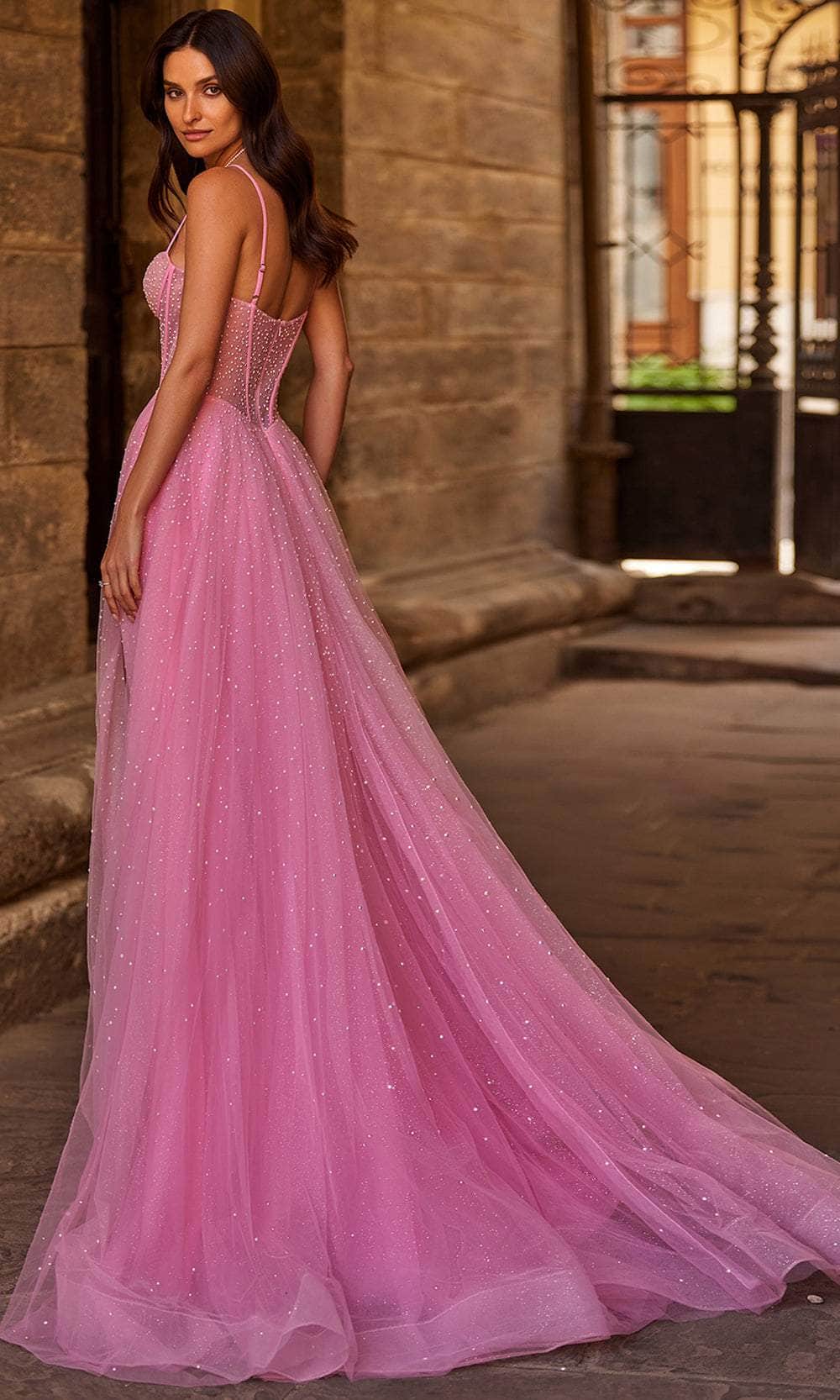 La Femme 32644 Sweetheart Spaghetti Straps Prom Gown