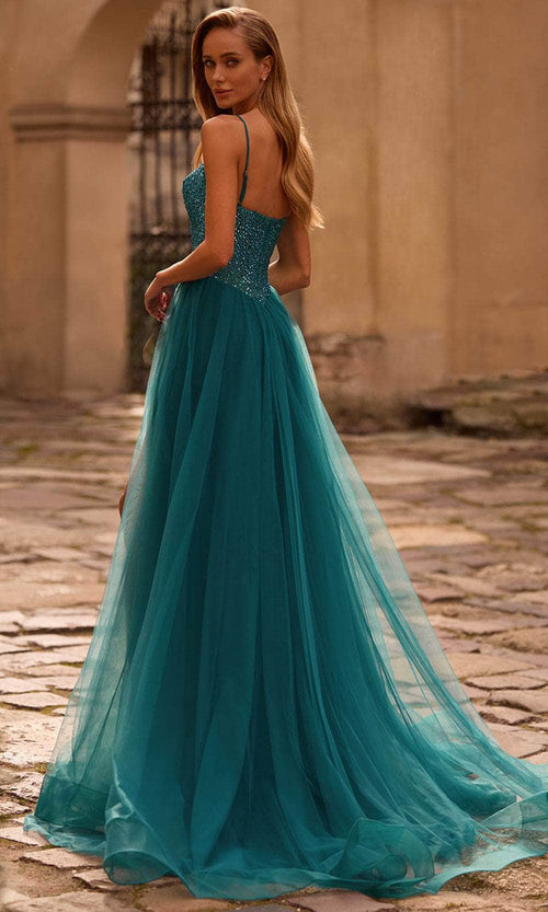 La Femme 32668 Rhinestone Embellished A-Line Prom Gown