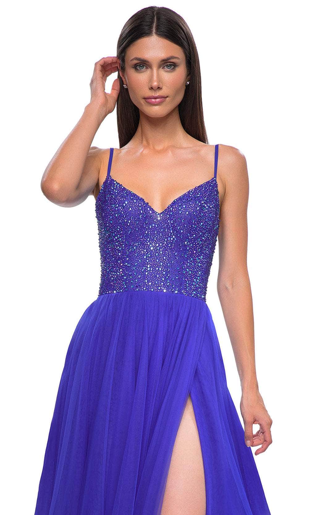 La Femme 32668 Rhinestone Embellished A-Line Prom Gown
