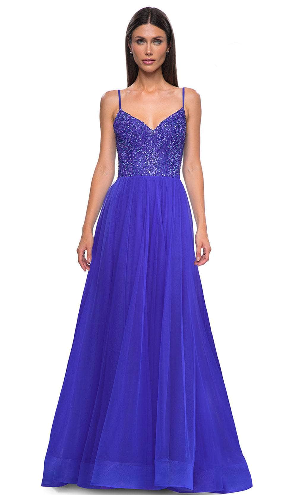 La Femme 32668 Rhinestone Embellished A-Line Prom Gown